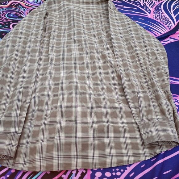 Cutter& Buck Xl Longsleeves Plaid Pocket Men's Shirt - Picture 8 of 8